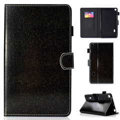 Estuche de cuero con tapa horizontal con soporte y ranura para tarjetas y barniz brillante para Huawei MediaPad M6 8.4, Huawei MediaPad M6 10.8, Huawei MediaPad T3 7.0, Huawei MediaPad T3 10.0 y Huawei MediaPad T5