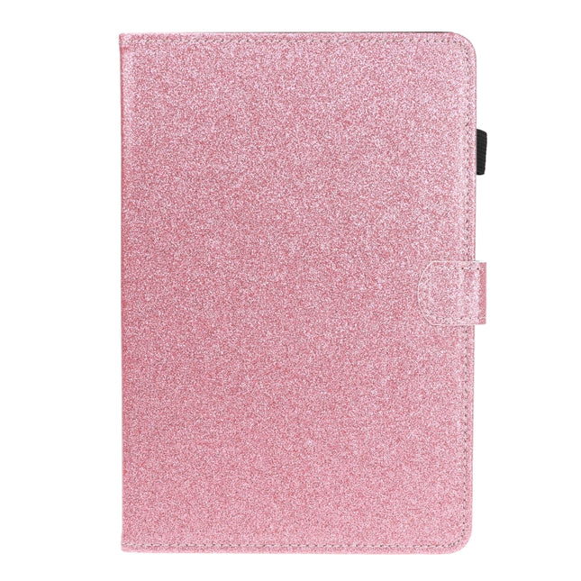 Horizontale Flip-Lederhülle mit Lack-Glitzerpuder und Halter und Kartensteckplatz, für iPad 10.2 / 10.5, für iPad 2 / 3 / 4, für iPad Air / Air 2 / iPad 9.7, für iPad Mini 1/2/3/4/5, für iPad Pro 9.7