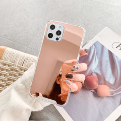 TPU + Acrylic Four Drop Luxury Plating Mirror Phone Case Cover
