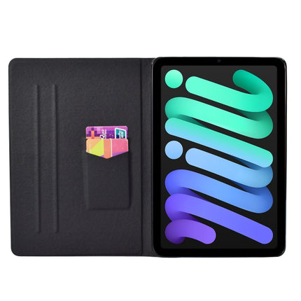 Coloured Drawing Horizontal Flip Leather Case with Holder & Card Slot & Sleep / Wake-up Function, For iPad mini 2024 / mini 6
