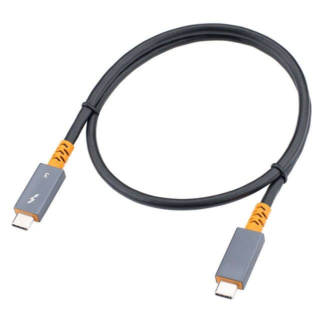 9046 100W USB-C / Type-C Male to USB-C / Type-C Male Two-color Data Cable 4K Audio Video Cable for Thunderbolt 3, 0.3m, 0.6m, 1m, 2m