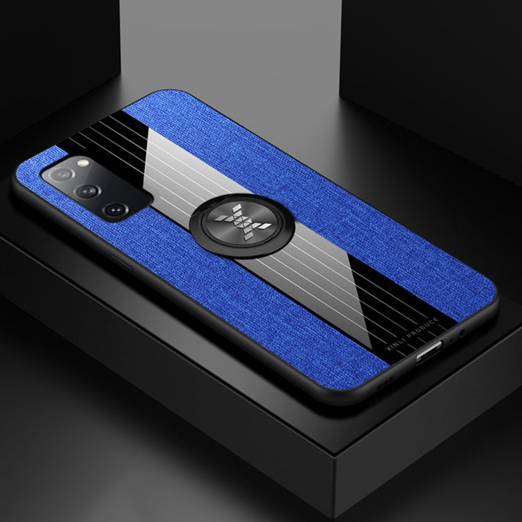 XINLI Stitching Cloth Textue Shockproof TPU Protective Case with Ring Holder, For Samsung Galaxy S20, For Samsung Galaxy S20 FE, For Samsung Galaxy S20+, For Samsung Galaxy S20 Ultra, For Samsung Galaxy S21 5G