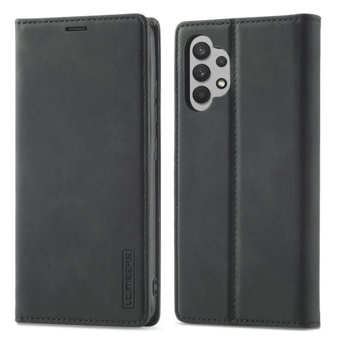 LC.IMEEKE Strong Magnetism Ultra-thin Horizontal Flip Matte TPU + PU Leather Case with Holder & Card Slots & Wallet, For Samsung Galaxy A32 5G