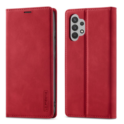 LC.IMEEKE Strong Magnetism Ultra-thin Horizontal Flip Matte TPU + PU Leather Case with Holder & Card Slots & Wallet, For Samsung Galaxy A32 5G