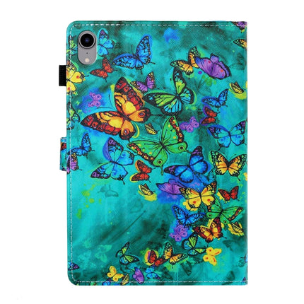 Farbige Zeichnung Horizontal Flip Ledertasche mit Halter &amp; Kartensteckplatz &amp; Schlaf-/Weckfunktion, Für iPad mini 2024 / mini 6