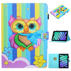 Für iPad mini 2024 / mini 6 / Regenbogen-Eule