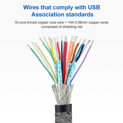 100W USB-C / Type-C Elbow to USB-C / Type-C Male Full-function Data Cable with E-mark, 0.5m, 1m, 1.5m