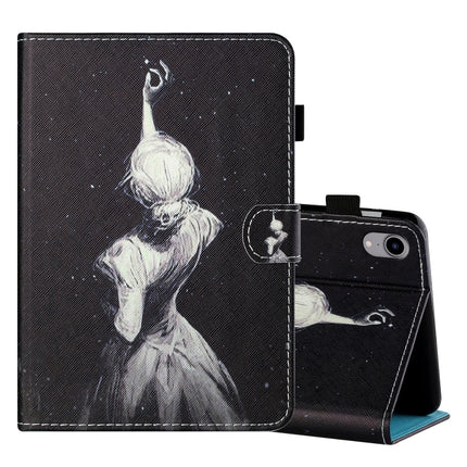 Coloured Drawing Stitching Horizontal Flip Leather Case with Holder & Card Slot & Sleep / Wake-up Function, For iPad mini 2024 / mini 6, For iPad mini 6