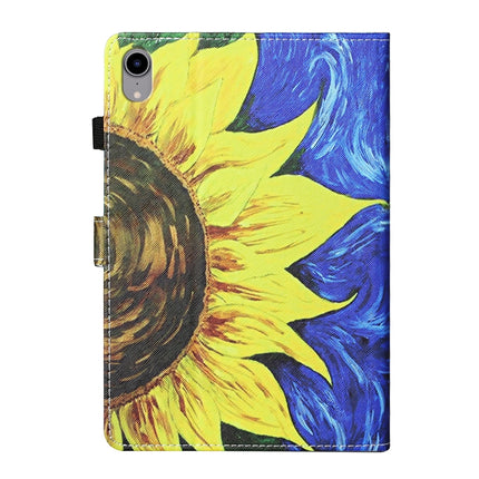 Coloured Drawing Stitching Horizontal Flip Leather Case with Holder & Card Slot & Sleep / Wake-up Function, For iPad mini 2024 / mini 6