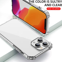 Funda protectora transparente a prueba de golpes de TPU + PC de la serie Crystal Clear de iPAKY, para iPhone 13 mini, para iPhone 13, para iPhone 13 Pro, para iPhone 13 Pro Max