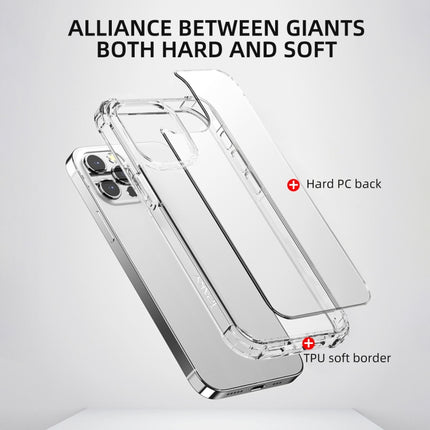 iPAKY Crystal Clear Series Transparente, stoßfeste TPU + PC-Schutzhülle, für iPhone 13 mini, für iPhone 13, für iPhone 13 Pro, für iPhone 13 Pro Max