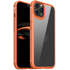 MG Series Carbon Fiber TPU + Clear PC Four-corner Airbag Shockproof Case, For iPhone 12 / 12 Pro, For iPhone 12 Pro Max, For iPhone 11, For iPhone 11 Pro, For iPhone 11 Pro Max