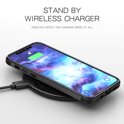 MG Series Carbon Fiber TPU + Clear PC Four-corner Airbag Shockproof Case, For iPhone 12 Pro Max, For iPhone 12 / 12 Pro, For iPhone 11 Pro, For iPhone 11 Pro Max