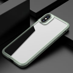 MG Series Carbon Fiber TPU + Clear PC Four-corner Airbag Shockproof Case, For iPhone X / XS, For iPhone XR, For iPhone XS Max