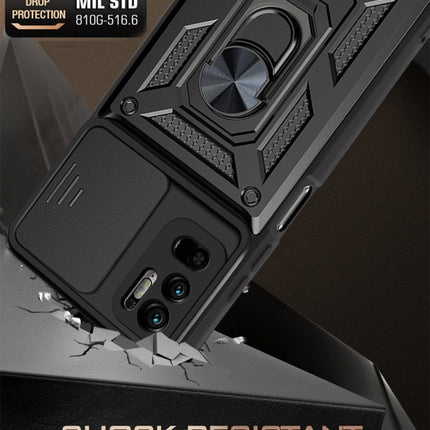 Sliding Camera Cover Design TPU+PC Protective Case, For Xiaomi Redmi Note 10 5G
