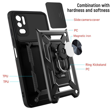 Sliding Camera Cover Design TPU+PC Protective Case, For Xiaomi Redmi Note 10 5G