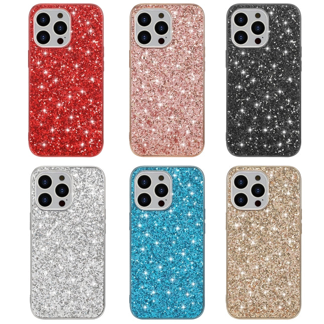 Glitzerpulver Stoßfeste TPU-Schutzhülle, Für iPhone 13, Für iPhone 13 Mini, Für iPhone 13 Pro, Für iPhone 13 Pro Max