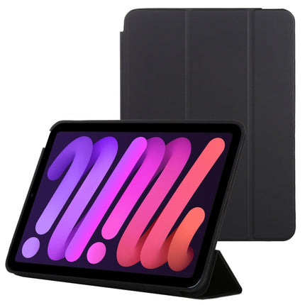 Funda de cuero inteligente con tapa horizontal de 3 pliegues con función de suspensión/activación y soporte, para iPad mini 6