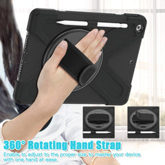 Silicone + PC Protective Case with Holder & Shoulder Strap, For iPad 10.2 2021 / 2020 / 2019