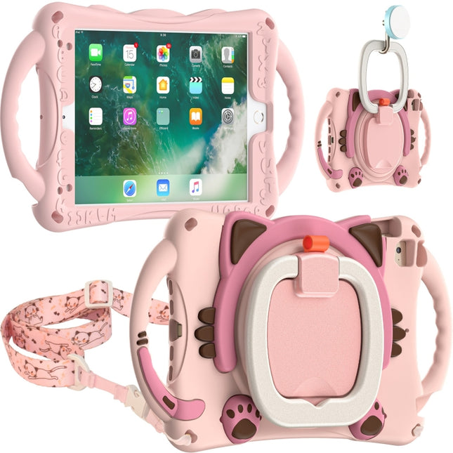 Bonita funda protectora de EVA a prueba de golpes para niños con diseño de Cat King, con soporte, correa para el hombro y asa, para iPad mini 2019/4/3/2/1