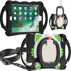 Cute Cat King Kids Shockproof EVA Protective Case with Holder & Shoulder Strap & Handle, For iPad mini 2019 / 4 / 3 / 2 / 1