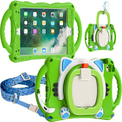 Cute Cat King Kids Shockproof EVA Protective Case with Holder & Shoulder Strap & Handle, For iPad mini 2019 / 4 / 3 / 2 / 1