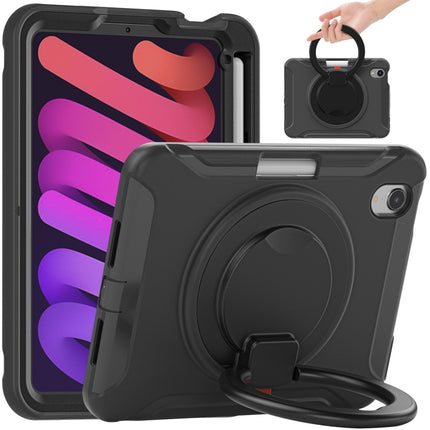Estuche híbrido de TPU resistente para tableta con soporte de agarre con rotación de 360 ​​grados y ranura para lápiz, para iPad mini 6 / mini 2024