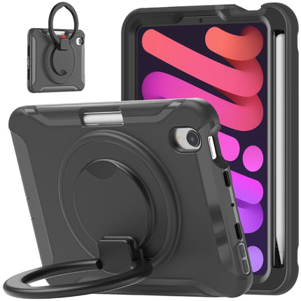 Estuche híbrido de TPU resistente para tableta con soporte de agarre con rotación de 360 ​​grados y ranura para lápiz, para iPad mini 6 / mini 2024