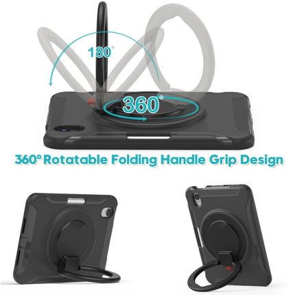 Estuche híbrido de TPU resistente para tableta con soporte de agarre con rotación de 360 ​​grados y ranura para lápiz, para iPad mini 6 / mini 2024
