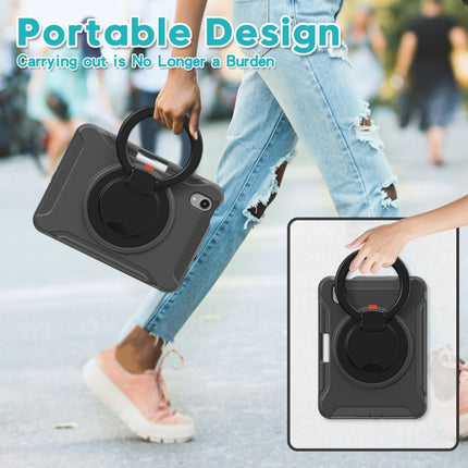 Estuche híbrido de TPU resistente para tableta con soporte de agarre con rotación de 360 ​​grados y ranura para lápiz, para iPad mini 6 / mini 2024