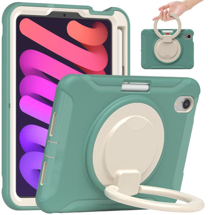 Estuche híbrido de TPU resistente para tableta con soporte de agarre con rotación de 360 ​​grados y ranura para lápiz, para iPad mini 6 / mini 2024