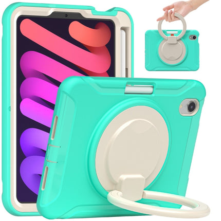 Estuche híbrido de TPU resistente para tableta con soporte de agarre con rotación de 360 ​​grados y ranura para lápiz, para iPad mini 6 / mini 2024