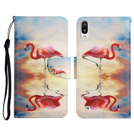 Painted Pattern Horizontal Flip Leather Case with Holder & Card Slot & Wallet, For Samsung Galaxy A01
