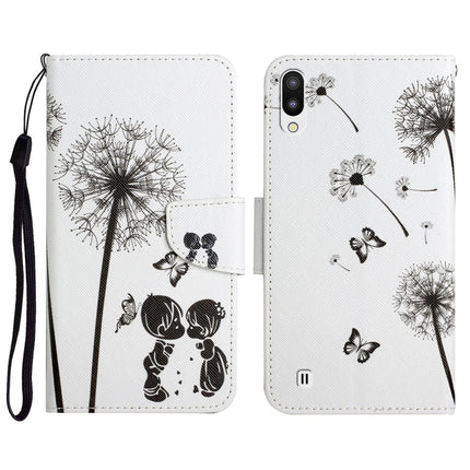 Painted Pattern Horizontal Flip Leather Case with Holder & Card Slot & Wallet, For Samsung Galaxy A01