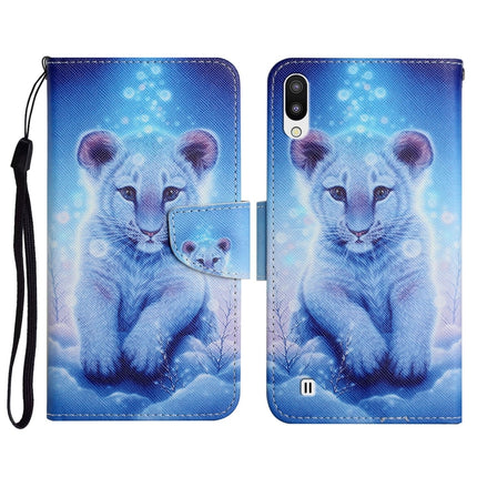 Painted Pattern Horizontal Flip Leather Case with Holder & Card Slot & Wallet, For Samsung Galaxy A01