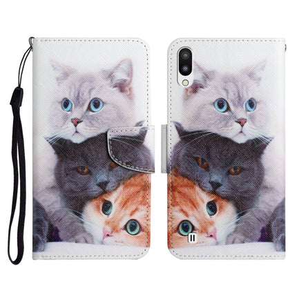 Painted Pattern Horizontal Flip Leather Case with Holder & Card Slot & Wallet, For Samsung Galaxy A01