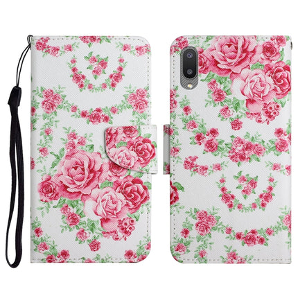 Painted Pattern Horizontal Flip Leather Case with Holder & Card Slot & Wallet, For Samsung Galaxy A02