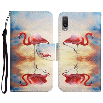 Painted Pattern Horizontal Flip Leather Case with Holder & Card Slot & Wallet, For Samsung Galaxy A02
