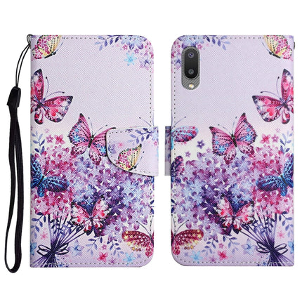 Painted Pattern Horizontal Flip Leather Case with Holder & Card Slot & Wallet, For Samsung Galaxy A02