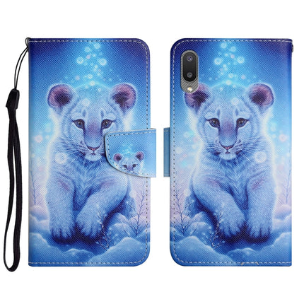 Painted Pattern Horizontal Flip Leather Case with Holder & Card Slot & Wallet, For Samsung Galaxy A02