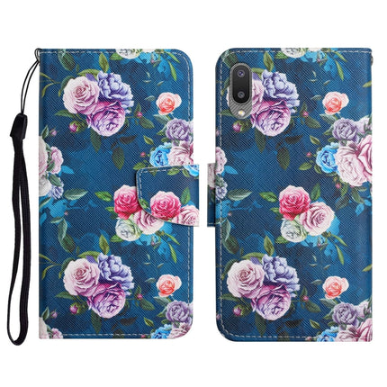 Painted Pattern Horizontal Flip Leather Case with Holder & Card Slot & Wallet, For Samsung Galaxy A02