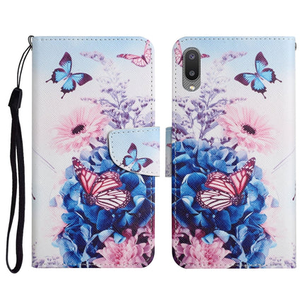 Painted Pattern Horizontal Flip Leather Case with Holder & Card Slot & Wallet, For Samsung Galaxy A02