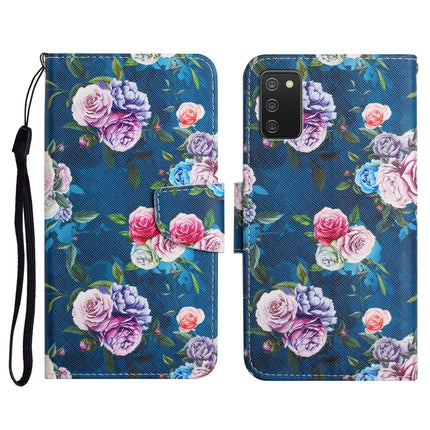 Painted Pattern Horizontal Flip Leather Case with Holder & Card Slot & Wallet, For Samsung Galaxy A02s US Edition