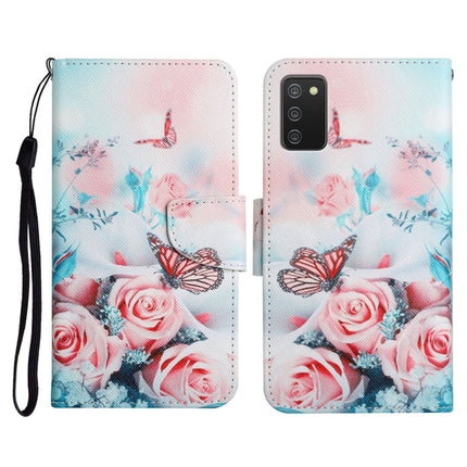Painted Pattern Horizontal Flip Leather Case with Holder & Card Slot & Wallet, For Samsung Galaxy A02s US Edition