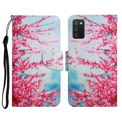 Painted Pattern Horizontal Flip Leather Case with Holder & Card Slot & Wallet, For Samsung Galaxy A03s 164mm