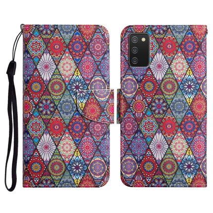 Painted Pattern Horizontal Flip Leather Case with Holder & Card Slot & Wallet, For Samsung Galaxy A03s 164mm