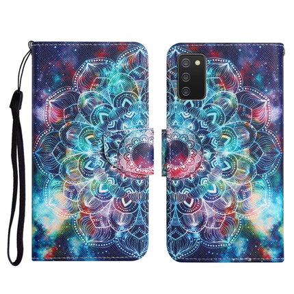 Painted Pattern Horizontal Flip Leather Case with Holder & Card Slot & Wallet, For Samsung Galaxy A03s 164mm