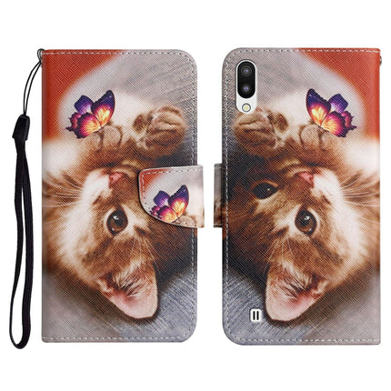 Painted Pattern Horizontal Flip Leather Case with Holder & Card Slot & Wallet, For Samsung Galaxy A10 / M10