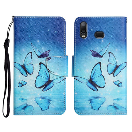 Painted Pattern Horizontal Flip Leather Case with Holder & Card Slot & Wallet, For Samsung Galaxy A10s
