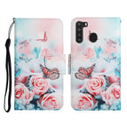 For Samsung Galaxy A21 / Peony Butterfly